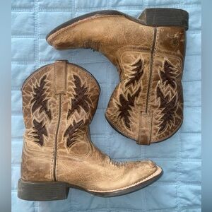 Ariat Kids Tan and Brown Boots
